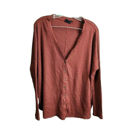 Out From Under ( Urban Outfitters) Lightweight Sweater Small Petite Rust Color - Picture 1 of 4